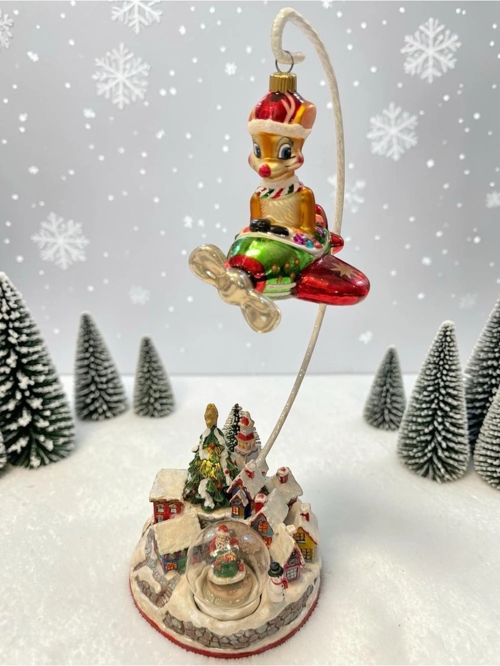 Christopher Radko Special Delivery 3-Piece Set Holiday Ornament Set Red & Green